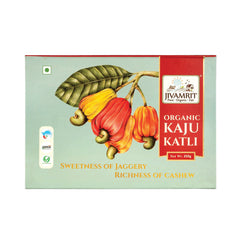 Organic Jaggery Kaju Katli 250g - Organic Sweeteners