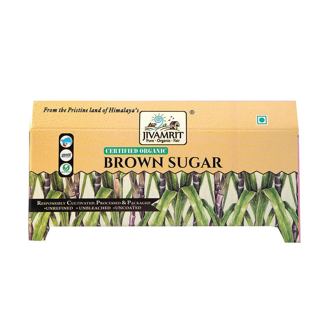 Organic Brown Sugar Sachets/Pouch 125 Gram (5 Gram X 25 Nos)