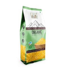 Organic Moong Dal Yellow Split 500 Gram - Organic Healthy Pulses