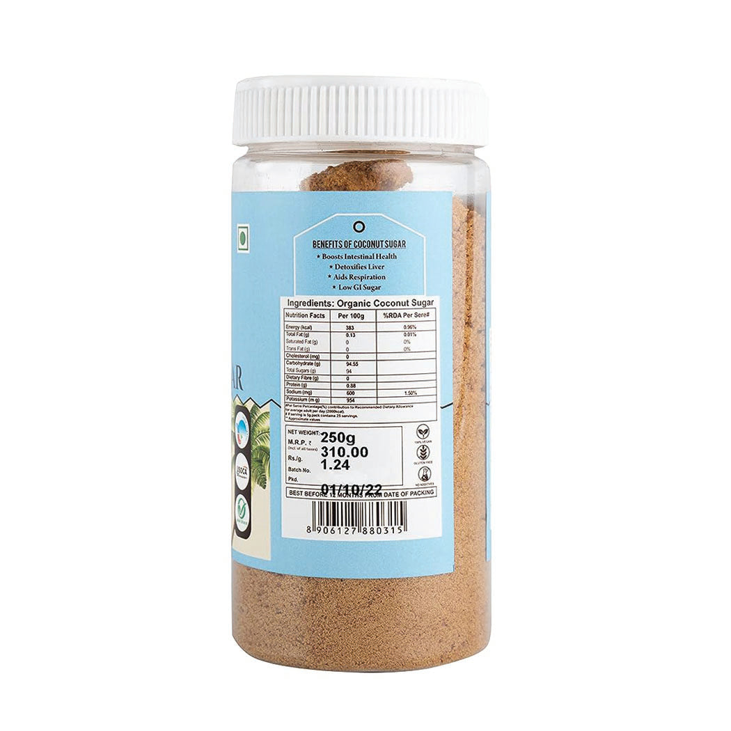 Organic Coconut Sugar Powder 250g - Organic Coconut Sugar