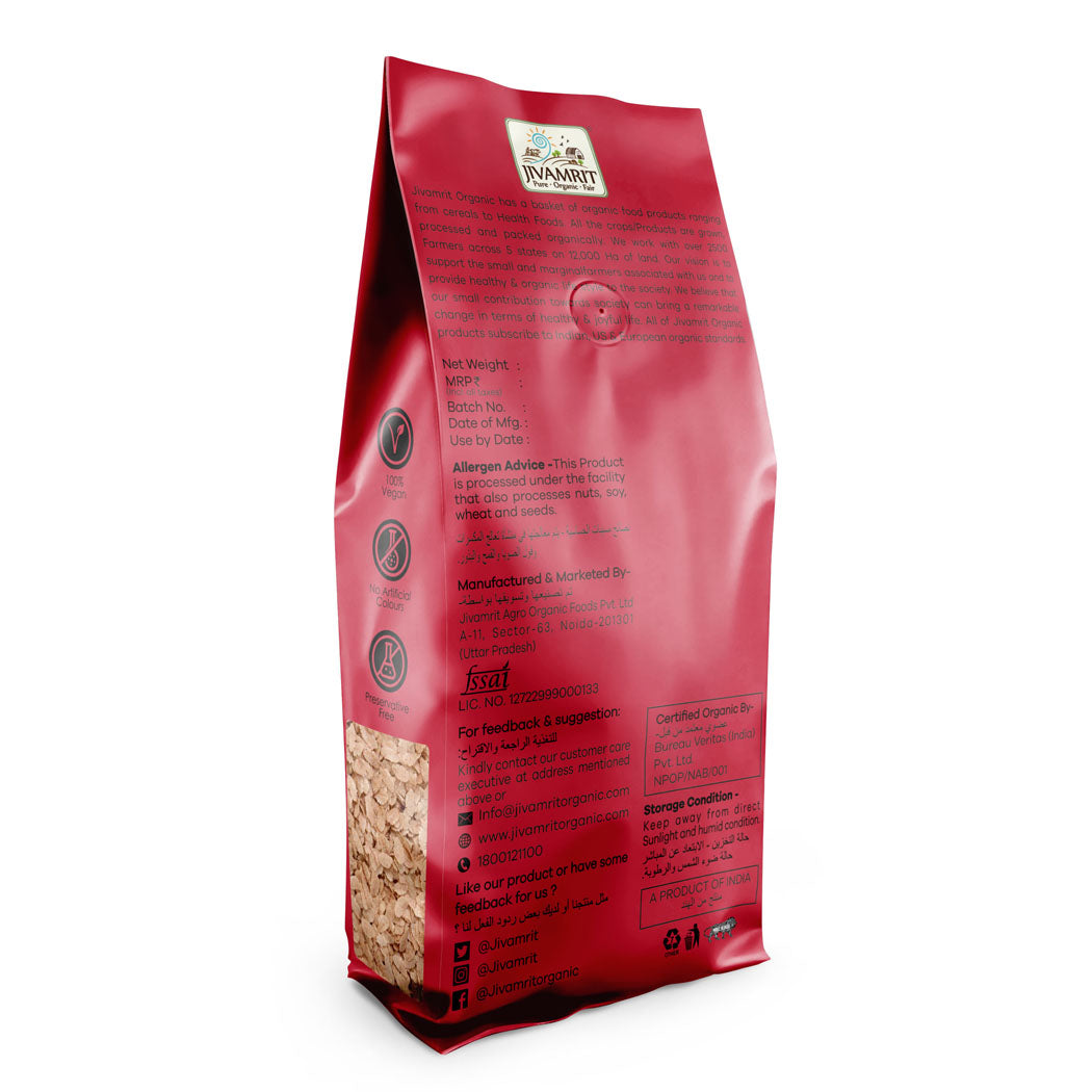 Organic Poha Red 500g - Organic Healthy Poha