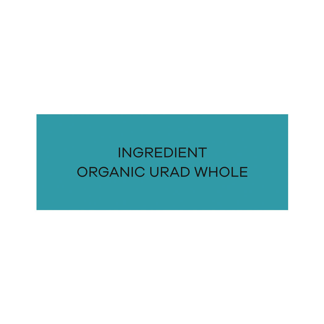 Organic Black Urad Dal Whole 500 Gram - 100% Vegan, Unpolished, Gluten Free and No Pesticides