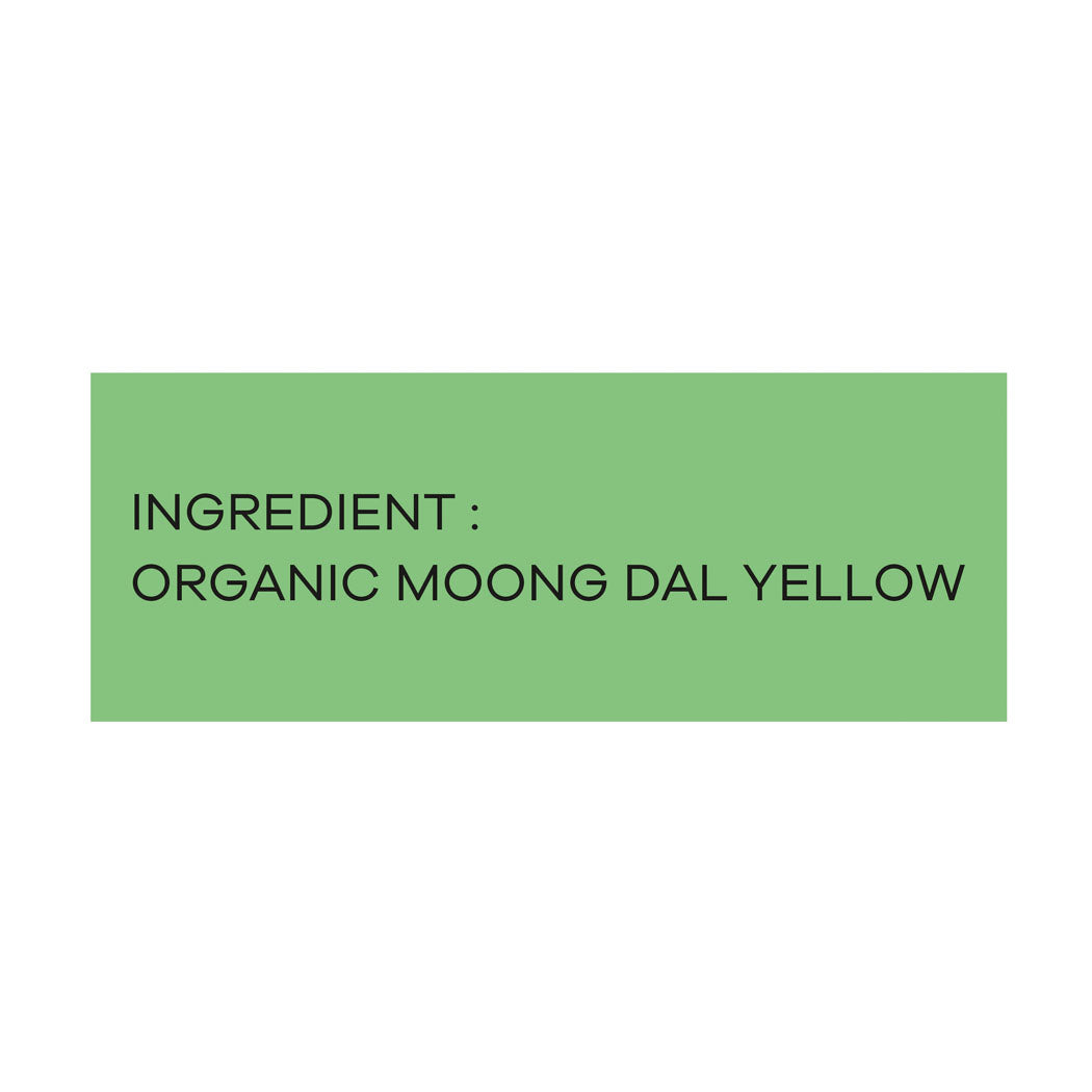 Organic Moong Dal Yellow Split 500 Gram - Organic Healthy Pulses