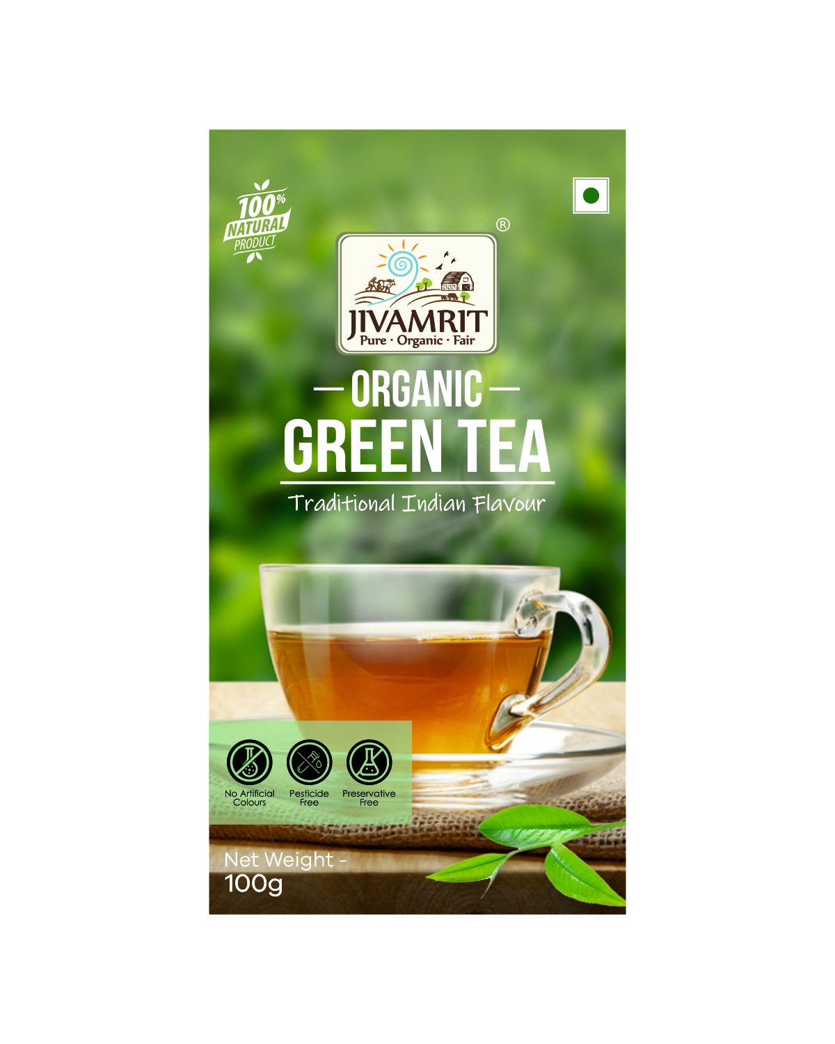 Organic Green Tea 100g - Organic Tea