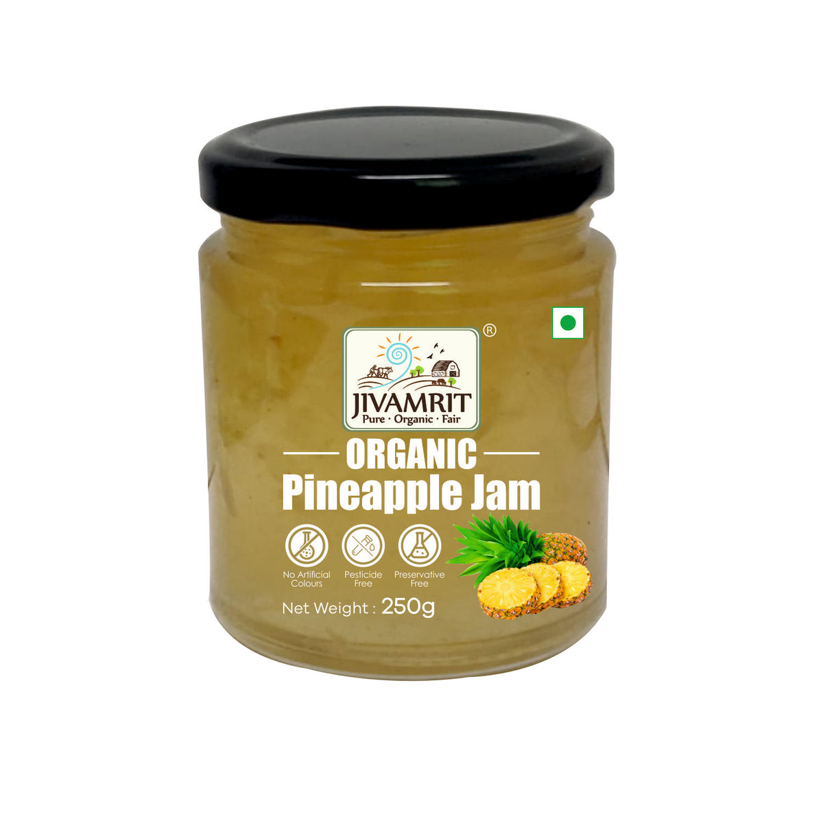Organic Pineapple Jam 250g - Organic Healthy Jam