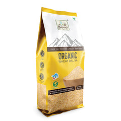 Jivamrit Organic Wheat Daliya 500 Gram - Organic Wheat Dalia